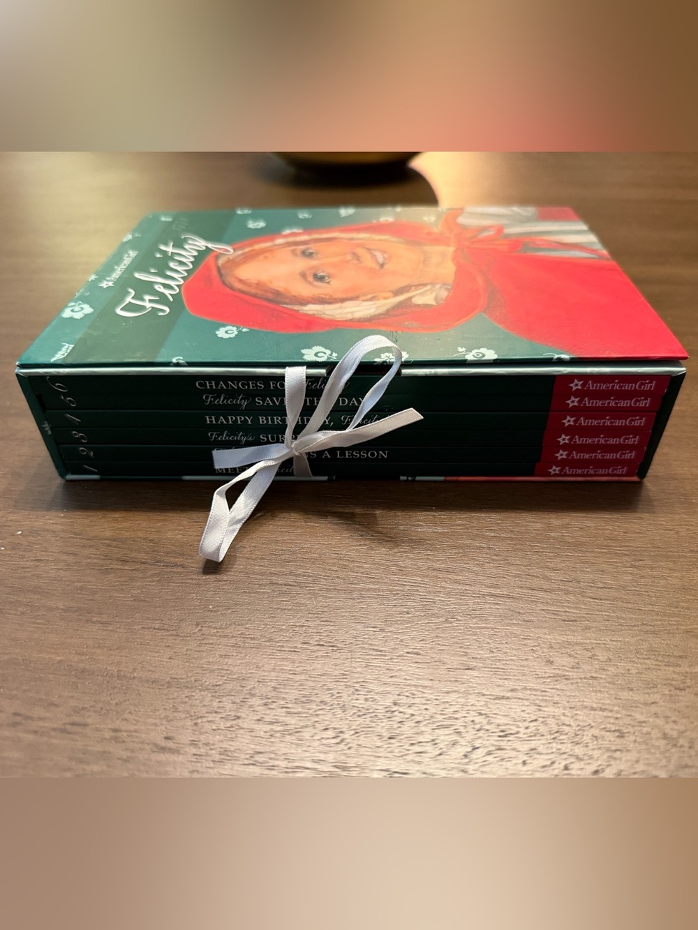 American Girl Felicity Book collection with White Ribbon